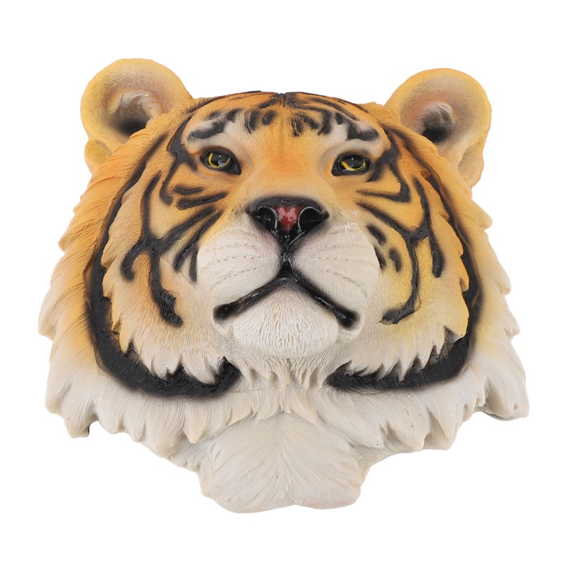 3D Simulation Animal Head Statues Wall Decor Resin Unique Exquisite