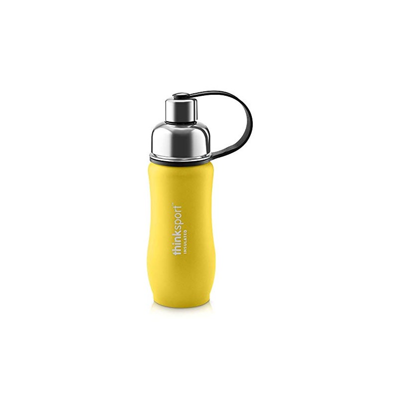 Thinksport Insulated Sports Bottle, 12 oz., Yellow