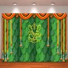 Indian Carnival Backdrop 7x5ft Banana Leaf Green Chatiya Ganesh Photography