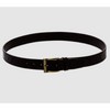 Hazzys (대구신세계)브라운 로고 음각 벨트 HJBE5E013W3 Brown Logo Embossed Belt