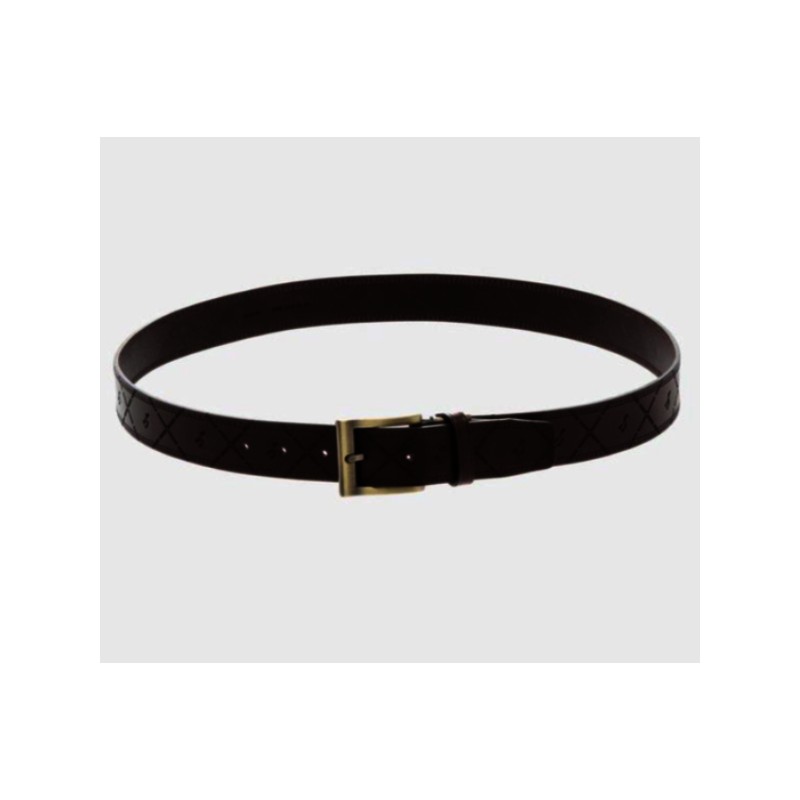 Hazzys (대구신세계)브라운 로고 음각 벨트 HJBE5E013W3 Brown Logo Embossed Belt