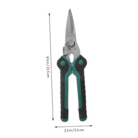Homoyoyo Electrical Wire Stripping Tool Scissors Cutting Shears Electric Cable Scissors for Scraping Pressing Multifunctional Safety Buckle Light Green