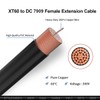 XT60 to DC 8mm Adapter Cable,14AWG XT60 Female to DC