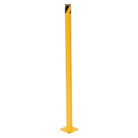 Vestil BOL-36-2 Yellow Powder Coat Pipe Safety Bollard, Steel, 1-3/4" OD, 36" Height