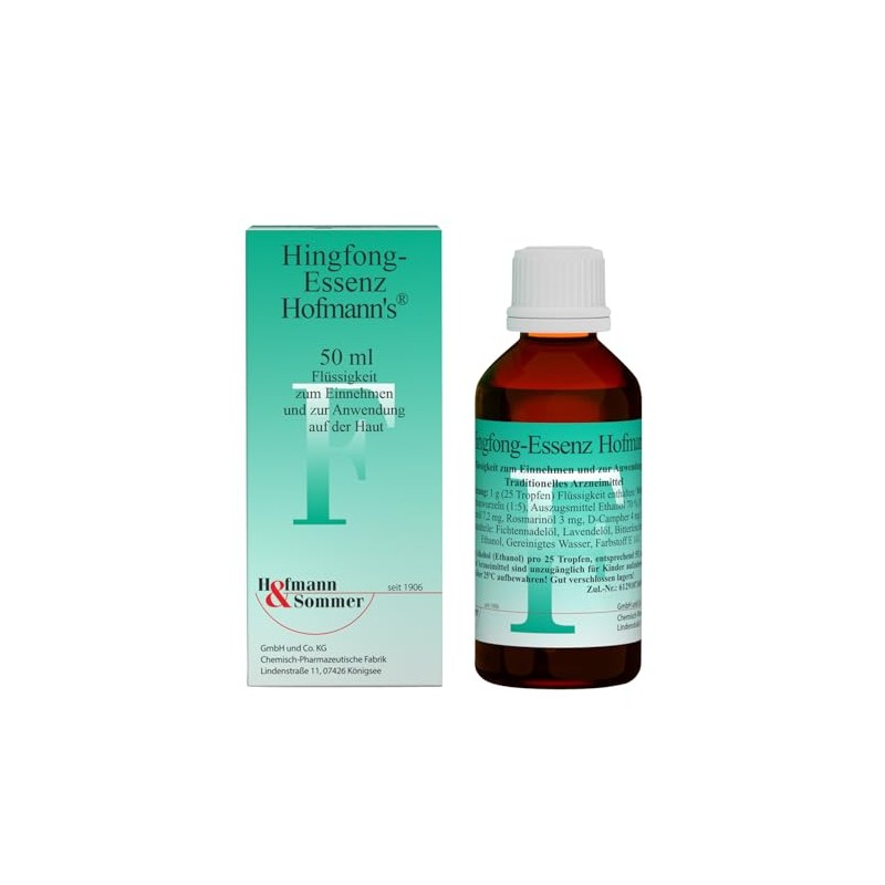 Hofmann & Sommer Hingfong Essence, Medicinal Herbal Supplement in Teardrop