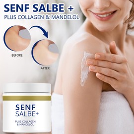 BSOON Senfsalbe Plus, Aktiv Senfsalbe Intensive Feuchtigkeitspflege, Senfsalbe Gegen Cellulite, Massage Straffende Haut für Taille, Bauch, Oberschenkel und Gesäß
