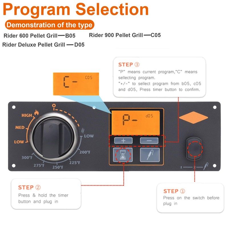 Digital Control Board Kit for Oklahoma Joe's Wood Pellet Grills,