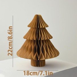 YGCHEN Christmas Honeycomb Table Decoration Honeycomb Christmas Tree Decoration 3D Paper Honeycomb Christmas Tree Christmas Decoration Honeycomb Christmas Tree Table Decoration Honeycomb Balls Tree
