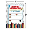 Super Hero Boy Birthday Party Invitations, 20 5"x7" Fill in