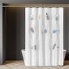 N&Y HOME Water Repellent Fabric Shower Curtain or Liner with