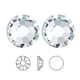 200pcs Genuine Preciosa Maxima Chaton Rose Round Flat Back Crystal Rhinestone Foil Back Crystal Clear (SS16, 3.8-4mm) for Nail Art Craft Jewelry Making Prm-S161