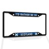 Fastasticdeals Metal Insert License Plate Frame I'd Rather Be in