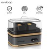 Evoloop Rapid Egg Cooker Electric 6 Eggs Capacity, Soft, Medium,