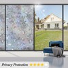 Window Privacy Film,Stained Glass Decorative Window Film,Opaque Vinyl Static Window
