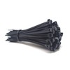 200 Pack 250mm x 4.8mm Black Zip Ties - Heavy