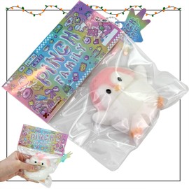 Taba Squishy Toys,Cat Paw Cute Kawaii Squeeze Toys ,Sticky Squishy Fidget Toys Silicone Squeeze Venting Toy for Stress Relief,Cute Soft Toys,Best Valentines Gift for Anniversary (Pink Penguin)