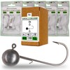 Professional Quality Jig Hooks with Baitholder, Pack of 15, Pike,