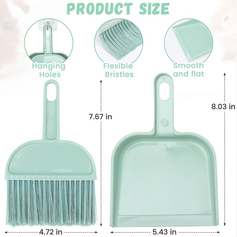 Cage Cleaner for Guinea Pigs Mini Dustpan and Brush Set