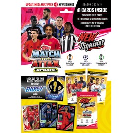 Topps Match Attax 24/25 - Update Mega Multipack #1 - Resignings! 41 Match Attax Cards, Including 16 New Signings and an Exclusive LE!