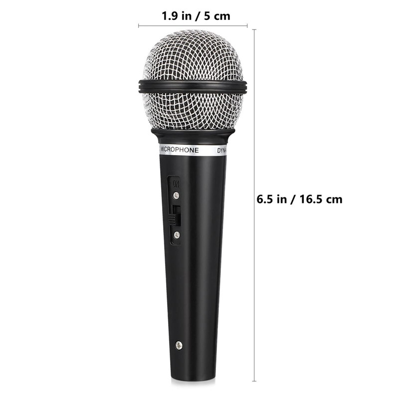 STOBOK Microphone Model, Imitation Microphone, Toy, Plastic, Karaoke Toy, Handheld