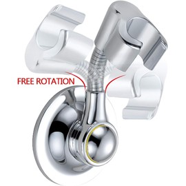 NatureSculpt - Camping shower holder magnetic - Shower holder without drilling - Swivel shower head holder - Robust, durable material - Easy to install - Load capacity: 4.5kg - Chrome design
