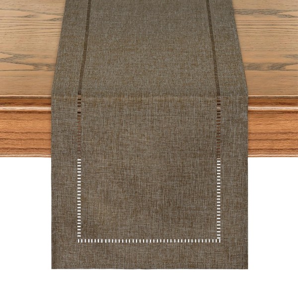 LOMOHOO Rustic Table Runner 71 Inch Long Boho Table Runner,
