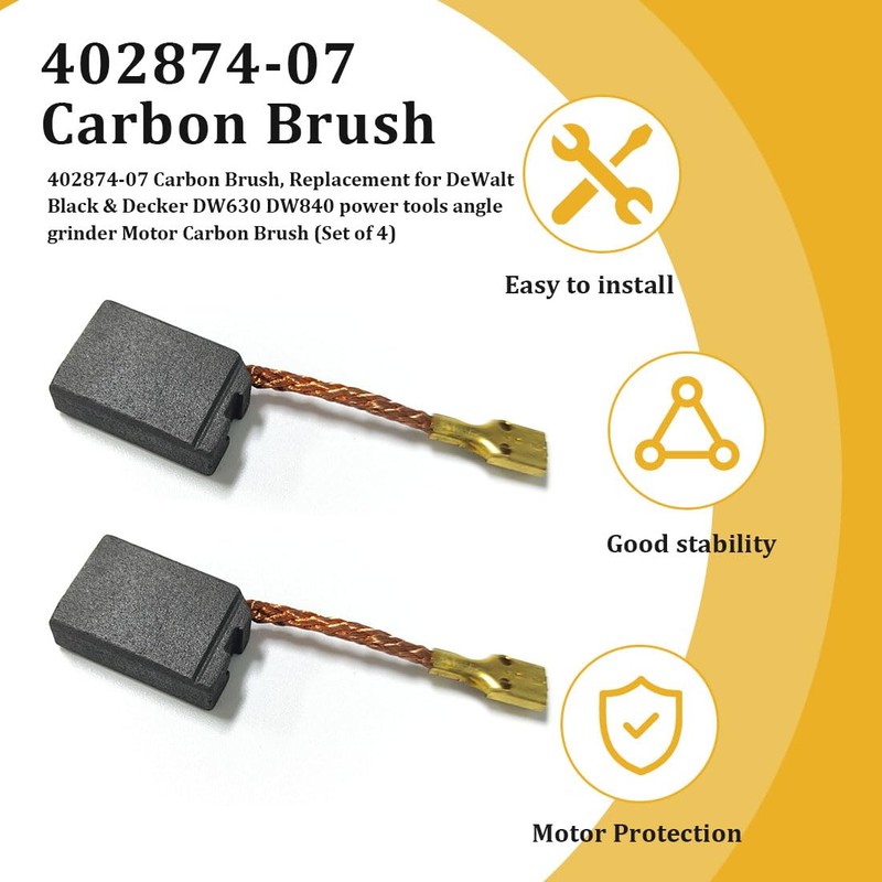402874-07 Carbon Brush, Angle Grinder Cut Off Brush, Compatible with