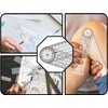 Zhenghebuy Goniometer Plastic Ruler,Clear Plastic Goniometer,Medical 14" Goniometer Plastic Ruler,Medical