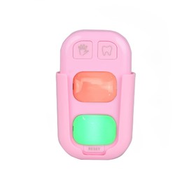 Timer for Kids, 2 Minutes Teeth Brush Timer,20 Seconds Bathroom Hand Washing Timer, Color Indicator Light Stick on Bathroom Timer for Children Training Coach (Pink)