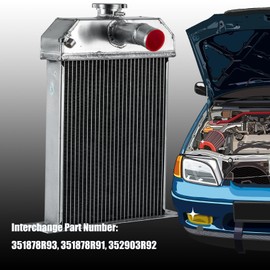 ASCIUTTA Aluminum Radiator for Farmall Tractor Cub LowBoy #351878R92 352903R92 1-Row Aluminum Radiators Cooler