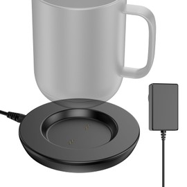 Underhub Charging Coaster 2 Compatible with Embo Temperature Control Smart Mug 2 and 1 - Mug Power Cord - Charger Dock Base for Wireless Warmer Cup Accessories (Black)