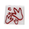 Set of 5 Dino Foot Cutters Fondant Polymer Cookie Icing