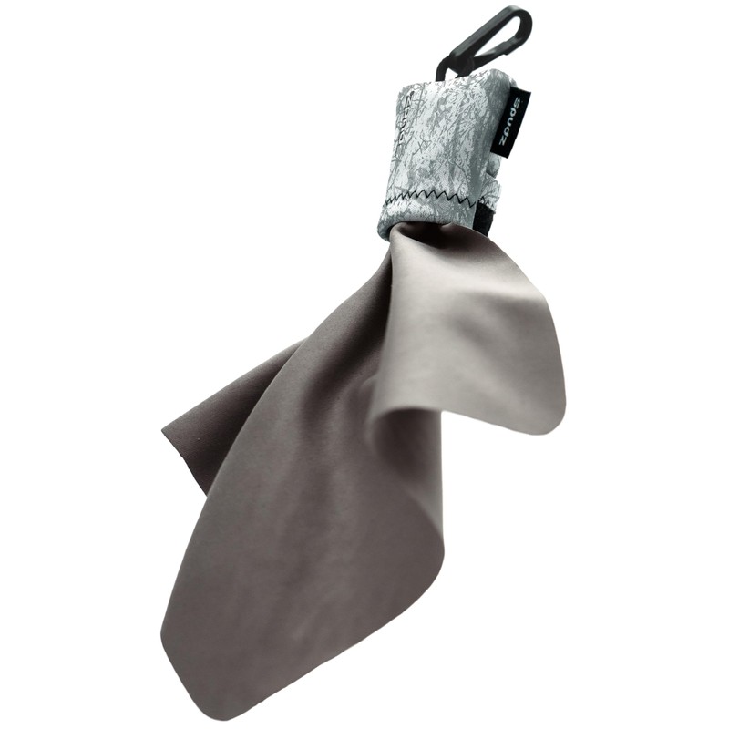 SPUDZ Ultra Microfiber Lens Cleaner – Closable Pouch, Clip-On, Washable
