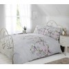 Eloise Duvet Cover Set, Polyester-Cotton, Duck Egg, Single