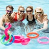 JOYIN Inflatable Flamingo Ring toss Games with Hand Pump,6 Pcs