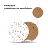 Car Coasters Pack of 2,Cute Small Flower Ceramic Cup Holders