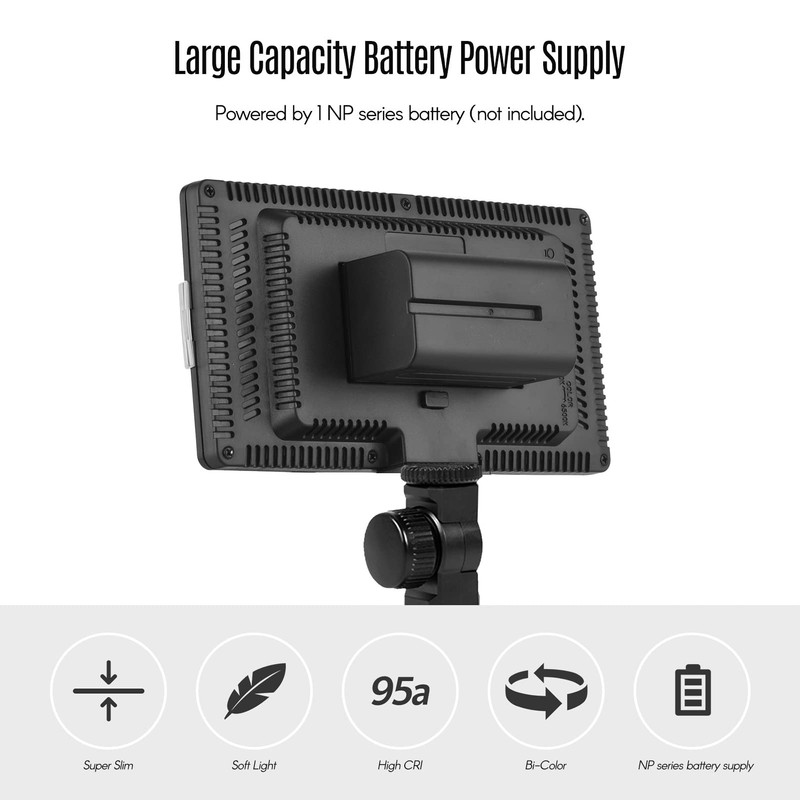 LED-416 LED Video Light Professional On-Camera Photography Light Panel 416PCS