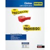Surtek 137302 Cinta para barricada "PROHIBIDO EL PASO" ancho 3"
