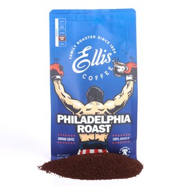 Ellis Coffee - Philadelphia Roast – Medium-Dark Roast – Ground Coffee – 12 oz Resealable Bag