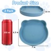 Apatal Silicone Cat Food Bowl Set of 2 Non-Slip Kitty