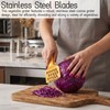 Stainless Steel Coarse Grater 2-Piece- Vegetable Slicer and Shredder |