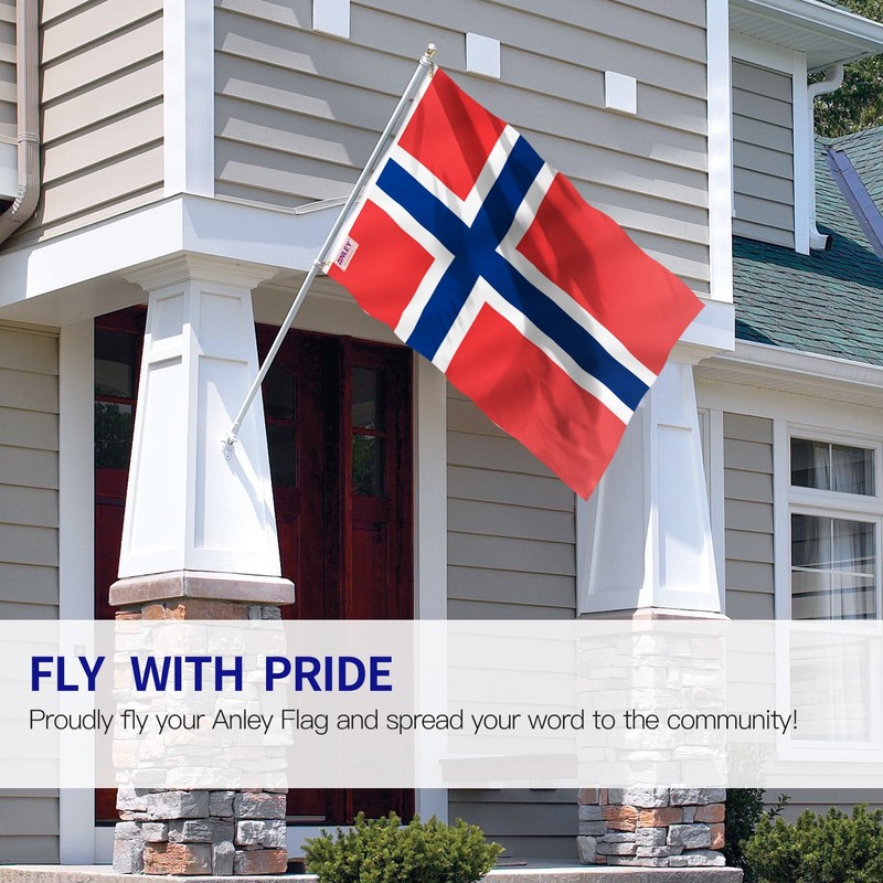 Anley Fly Breeze 3x5 Foot Norway Flag - Vivid Color