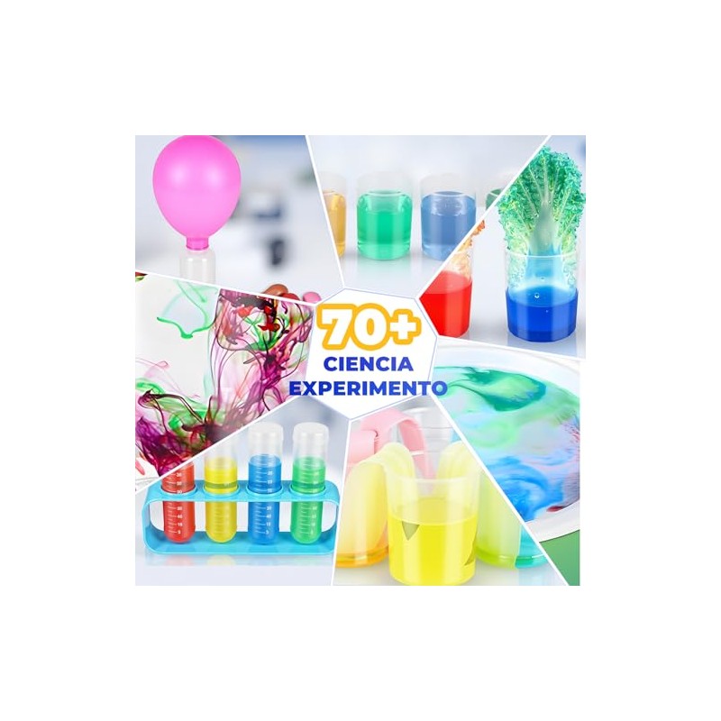 72pcs Kit Ciencia Niños Experimentos Laboratorio Ciencias Juguetes Educativos Regalos