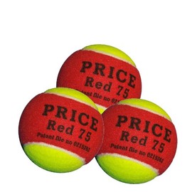 THE ORIGINAL MINI RED TENNIS BALL PRICE RED75 (SET OF 3)