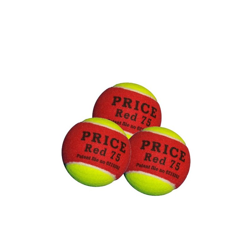 THE ORIGINAL MINI RED TENNIS BALL PRICE RED75 (SET OF