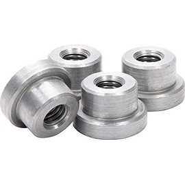 Weld on Nuts 3/8"-16 Thread Threaded Nut Steel Chassis Mount Tab Pack of 4