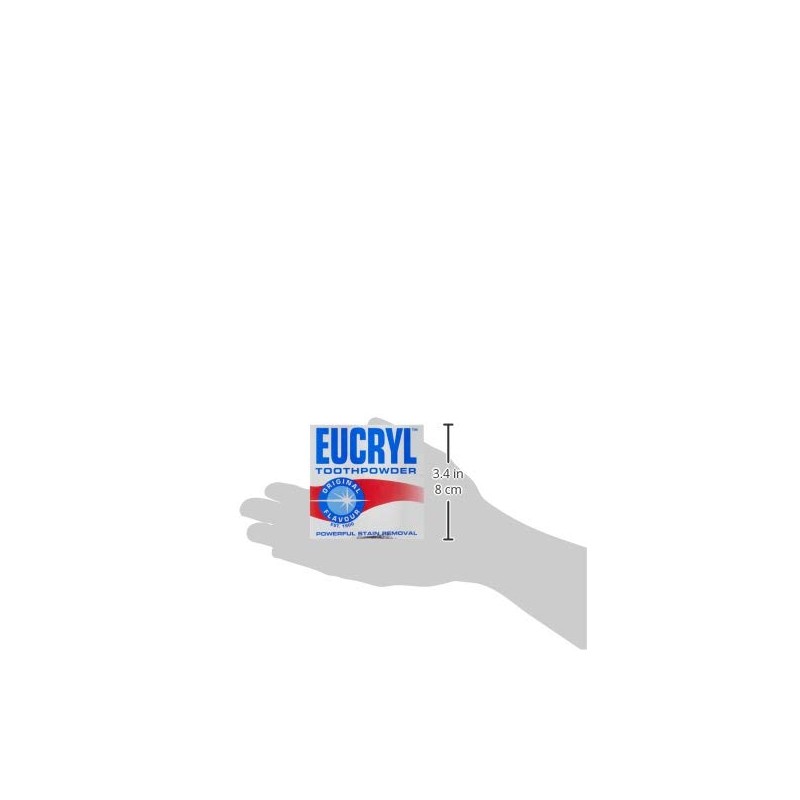 Eucryl Toothpowder Original Powerful Stain Removal 50g by Eucryl