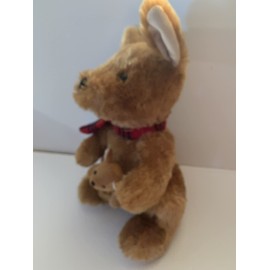 Weighted stuffed animal, kangaroo with 2 or 4 lbs, weighted plush, ready to ship, buddy, baby, washable