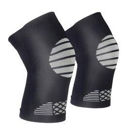 MAQKON Knee Supporter, For Knees, Compression, Thin, For Sports, Running, Volleyball, Climbing, Tennis, Breathable, Daily Life, Men's, Women's, Black, M