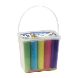 Jumbo Chalk/Chalk XXL/Carrying Box (Be 44138 Street Chalk/Sidewalk Chalk 15 Pieces (6 Colours)